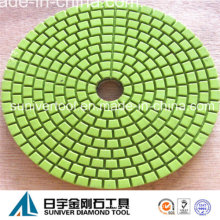 Green Color Economy Diamond Polishing Pad Wet Use for Granite